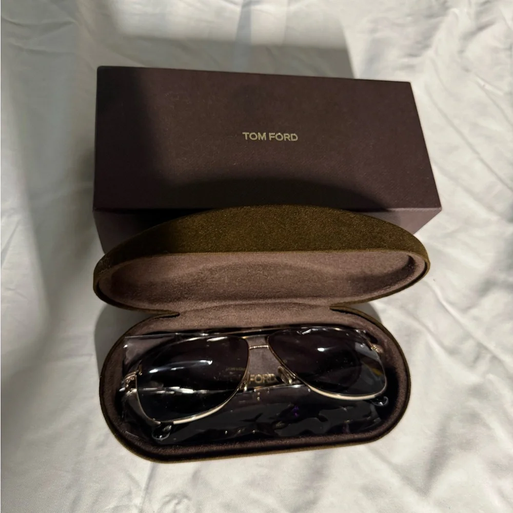 Tom Ford Dark Brown Sunglasses with Case